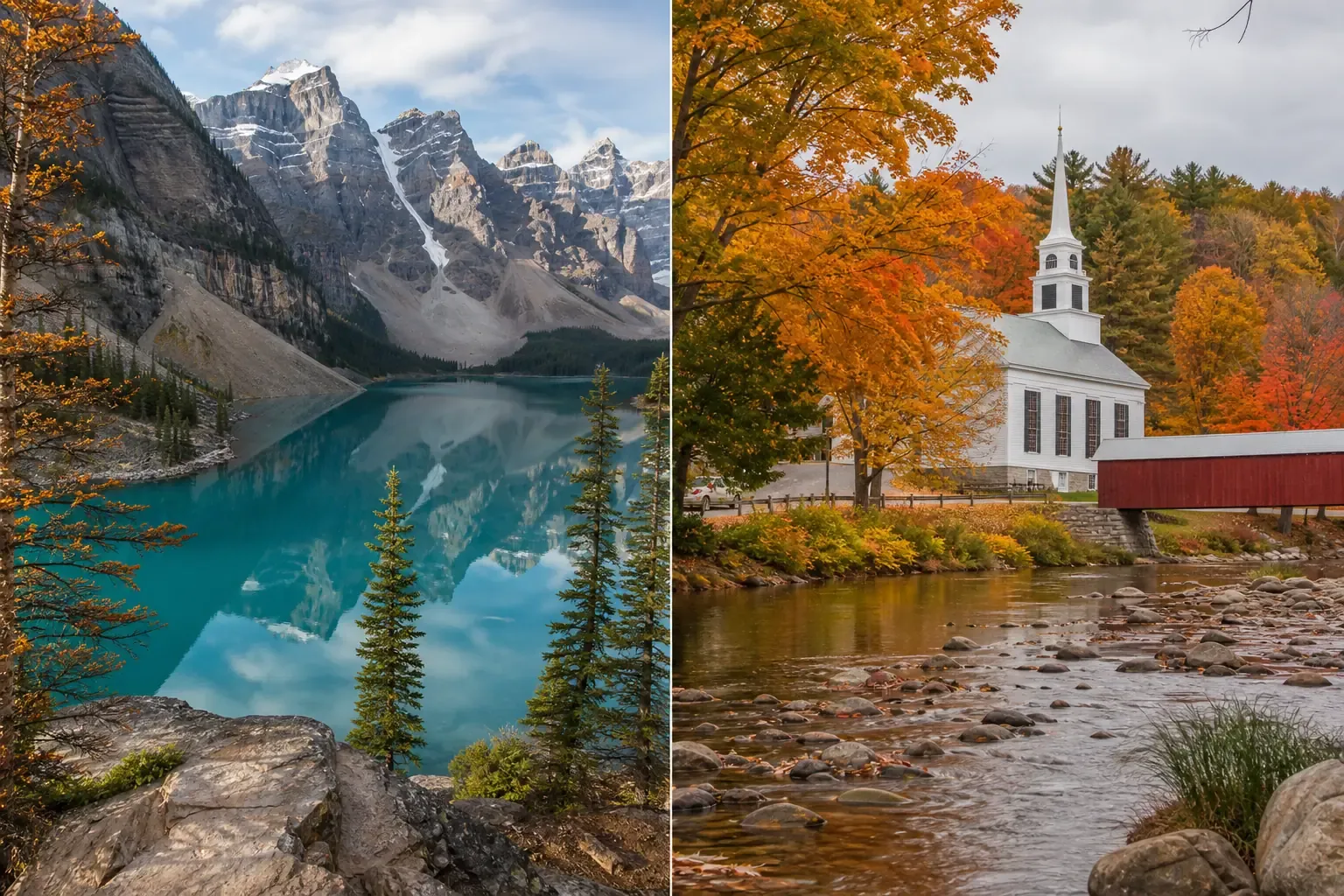 Indian Summer Kanada vs. USA: Der Unterschied zu Neuengland