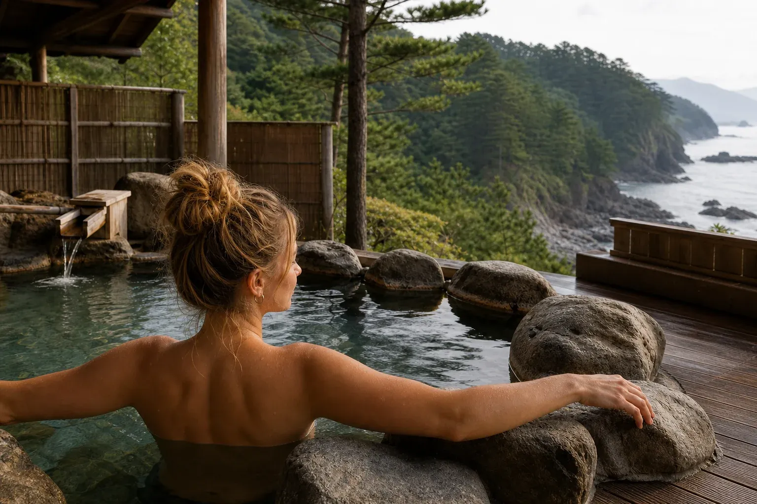 Onsen, Küsten und Wälder: traditionelle Erholung in der Japan Landschaft